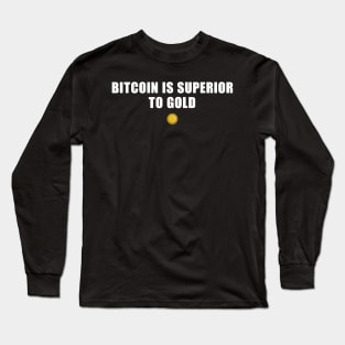 Funny Bitcoin T shirt Long Sleeve T-Shirt